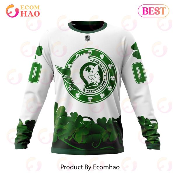 NHL Ottawa Senators Happy St.Patrick Days Jersey 3D Hoodie