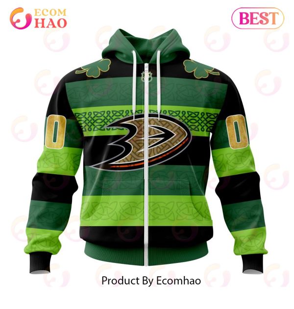 NHL Anaheim Ducks St.Patrick Days Concepts 3D Hoodie