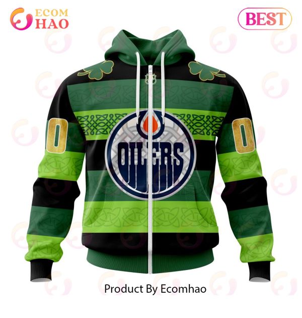 NHL Edmonton Oilers St.Patrick Days Concepts 3D Hoodie