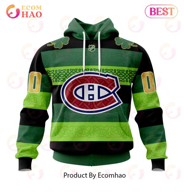 NHL Montreal Canadiens St.Patrick Days Concepts 3D Hoodie