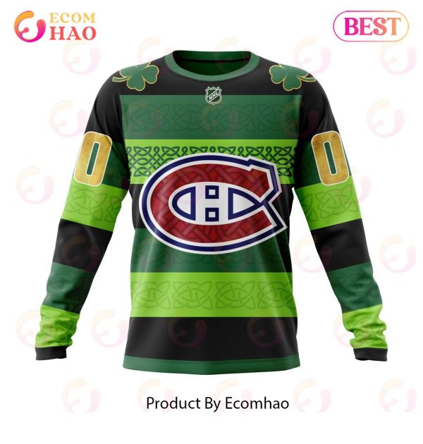 NHL Montreal Canadiens St.Patrick Days Concepts 3D Hoodie