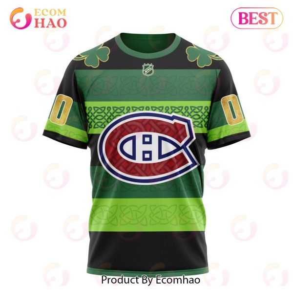 NHL Montreal Canadiens St.Patrick Days Concepts 3D Hoodie