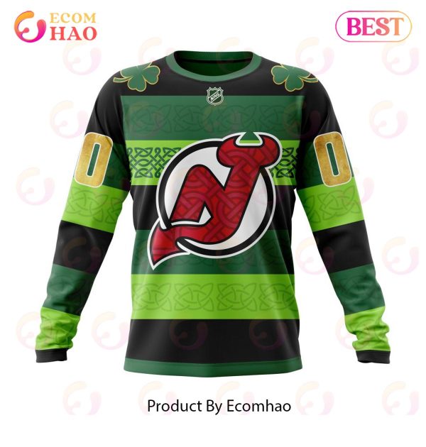 NHL New Jersey Devils St.Patrick Days Concepts 3D Hoodie