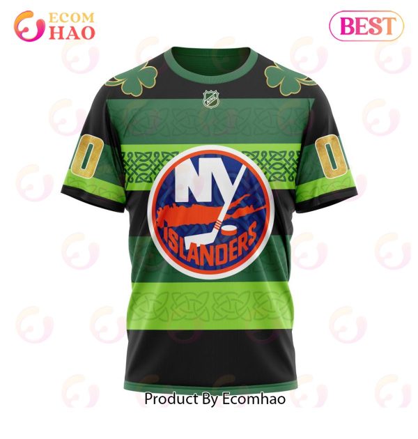 NHL New York Islanders St.Patrick Days Concepts 3D Hoodie