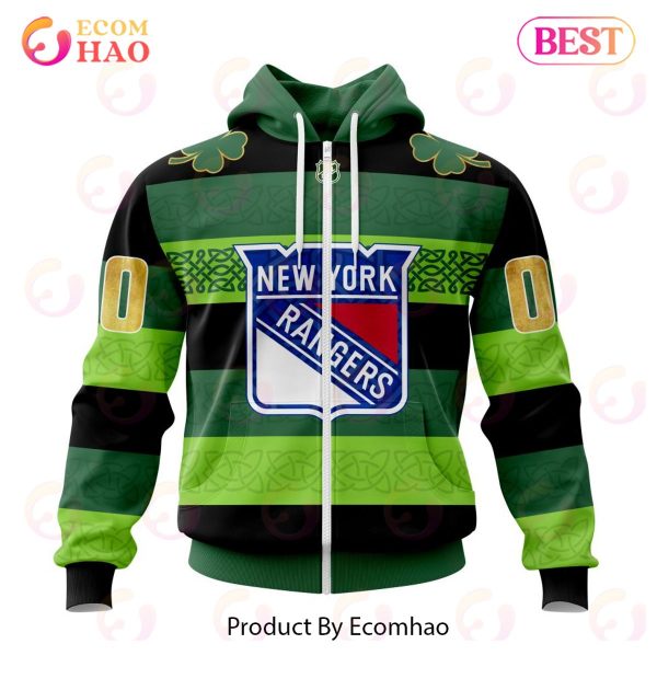 NHL New York Rangers St.Patrick Days Concepts 3D Hoodie