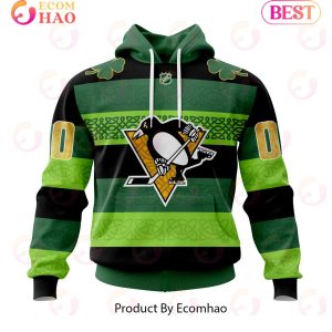NHL Pittsburgh Penguins St.Patrick Days Concepts 3D Hoodie