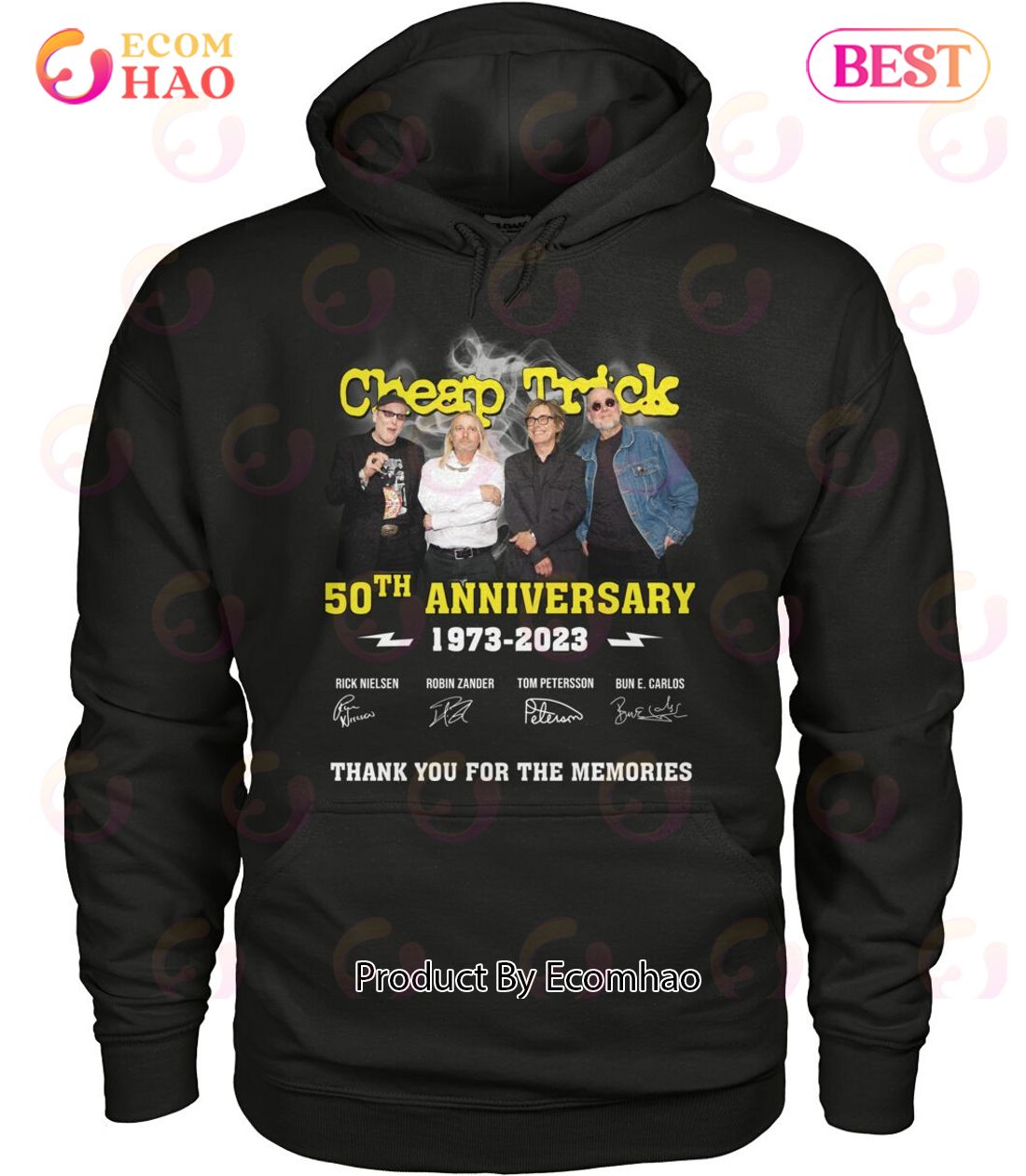 Cheap Trick 50th Anniversary 1973 – 2023 Thank You For The Memories T-Shirt