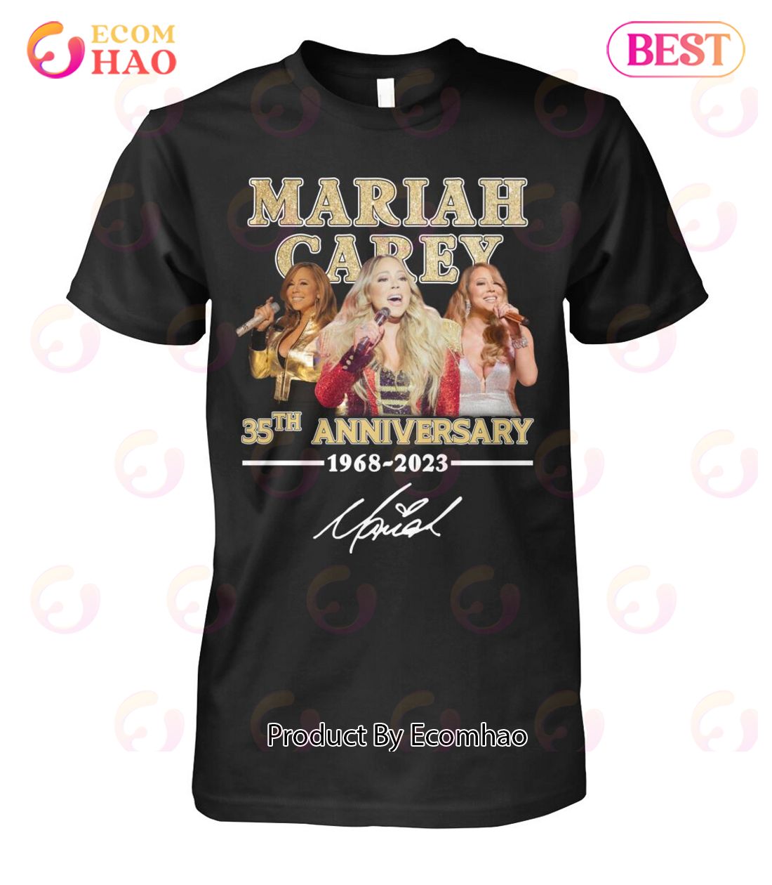 Mariah Carey 35th Anniversary 1968 – 2023 Thank You For The Memories T-Shirt