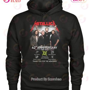 Metallica 42nd Anniversary 1981 – 2023 Thank You For The Memories T-Shirt