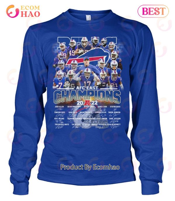 2022 AFC East Championship Buffalo Bills Champions Unisex T-Shirt - REVER  LAVIE