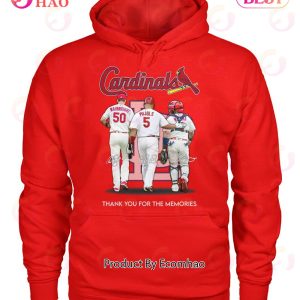 St. Louis Cardinals Wainwright And Pujols And Molina Thank You For The Memories T-Shirt
