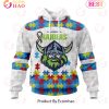 NRL Canterbury-Bankstown Bulldogs Autism Awareness Concept Kits 3D Hoodie NRL Canterbury-Bankstown Bulldogs Autism Awareness Concept Kits 3D Hoodie