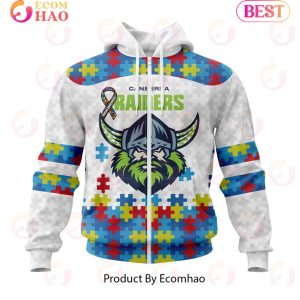 NRL Canberra Raiders Autism Awareness Concept Kits 3D Hoodie
