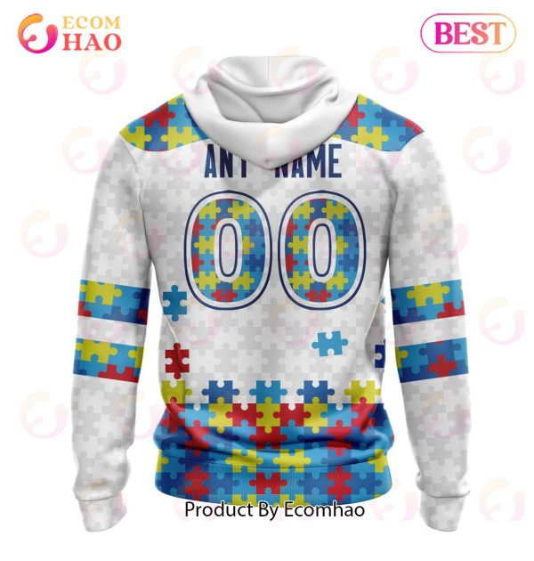 NRL Canberra Raiders Autism Awareness Concept Kits 3D Hoodie