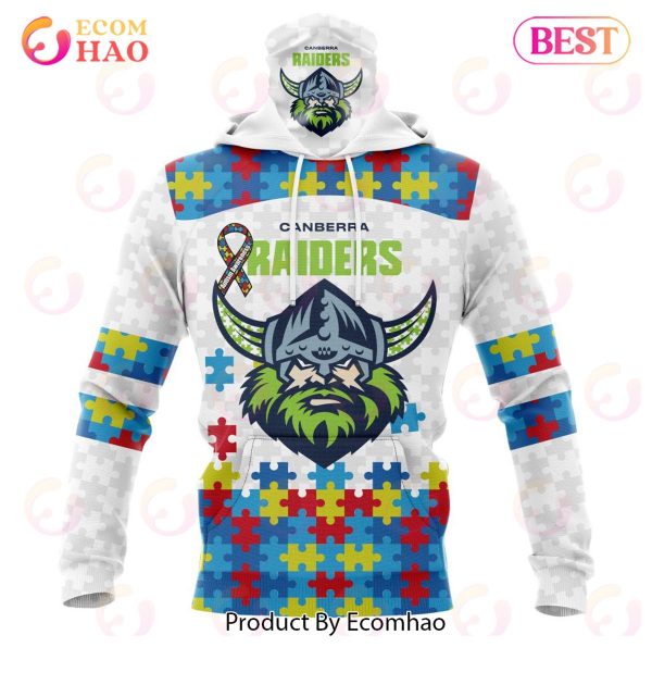 NRL Canberra Raiders Autism Awareness Concept Kits 3D Hoodie