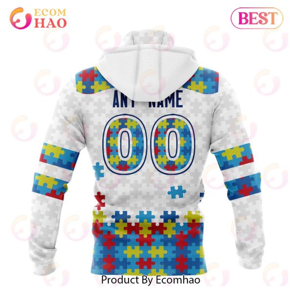 NRL Canberra Raiders Autism Awareness Concept Kits 3D Hoodie
