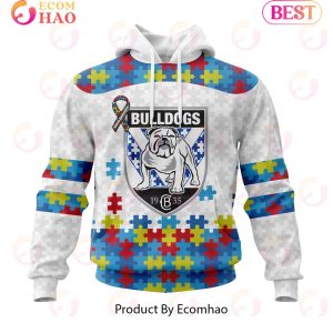 NRL Canterbury-Bankstown Bulldogs Autism Awareness Concept Kits 3D Hoodie