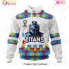 NRL Manly Warringah Sea Eagles Autism Awareness Concept Kits 3D Hoodie