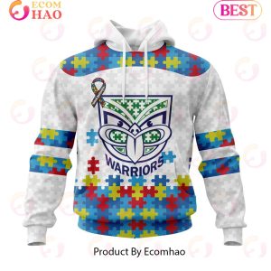 NRL New Zealand Warriors Autism Awareness Concept Kits 3D Hoodie