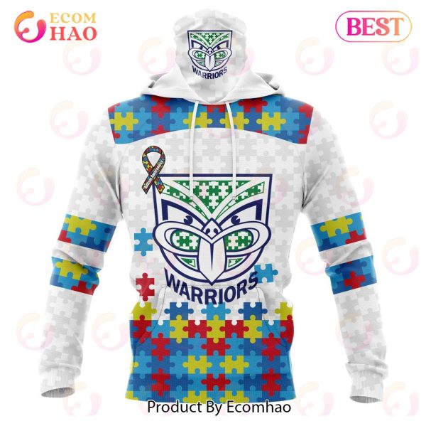 NRL New Zealand Warriors Autism Awareness Concept Kits 3D Hoodie