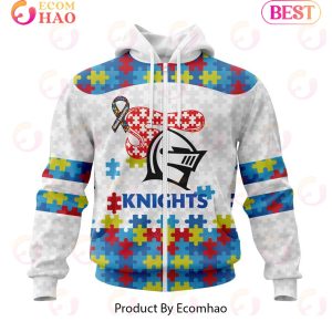 NRL Newcastle Knights Autism Awareness Concept Kits 3D Hoodie
