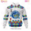 NRL North Queensland Cowboys Autism Awareness Concept Kits 3D Hoodie