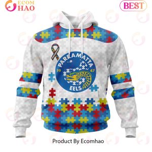 NRL Parramatta Eels Autism Awareness Concept Kits 3D Hoodie