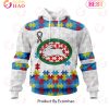 NRL Sydney Roosters Autism Awareness Concept Kits 3D Hoodie