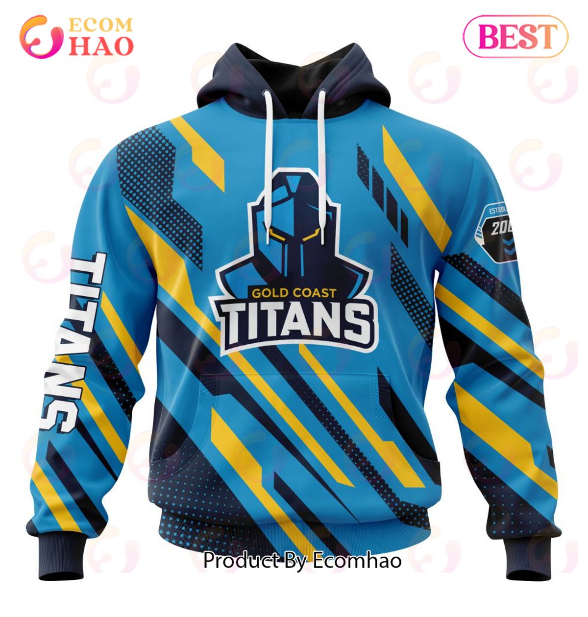 NRL Gold Coast Titans Special MotoCross Concept 3D Hoodie
