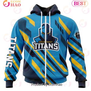 NRL Gold Coast Titans Special MotoCross Concept 3D Hoodie
