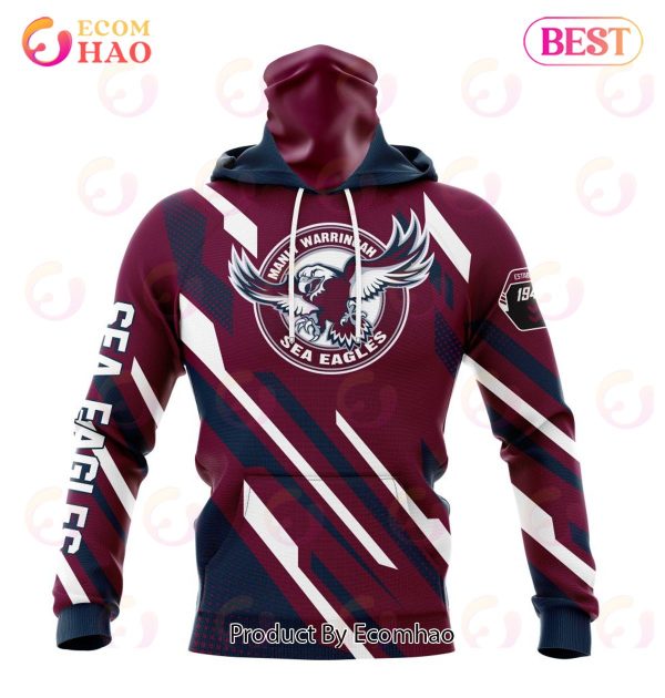 NRL Manly Warringah Sea Eagles Special MotoCross Concept 3D Hoodie