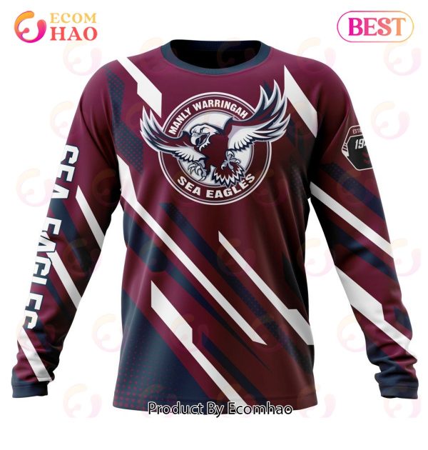 NRL Manly Warringah Sea Eagles Special MotoCross Concept 3D Hoodie