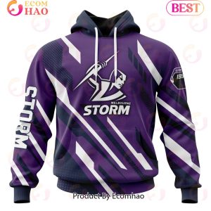 NRL Melbourne Storm Special MotoCross Concept 3D Hoodie