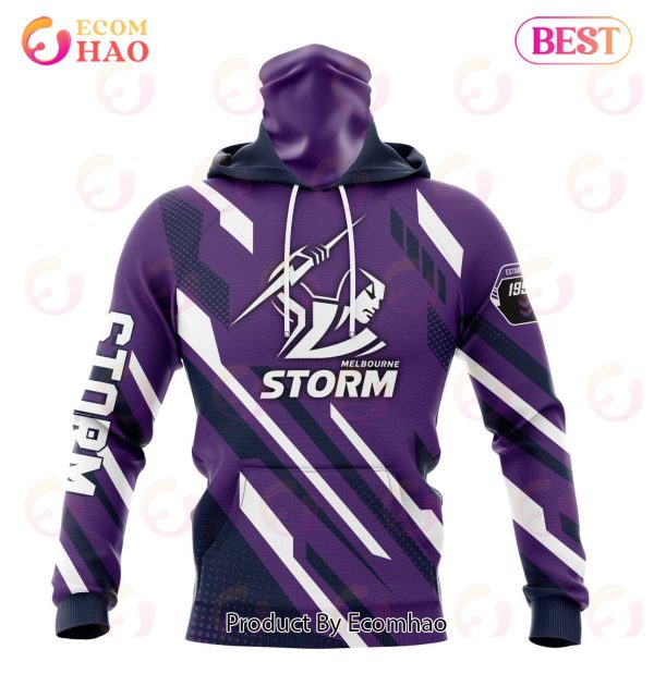 NRL Melbourne Storm Special MotoCross Concept 3D Hoodie