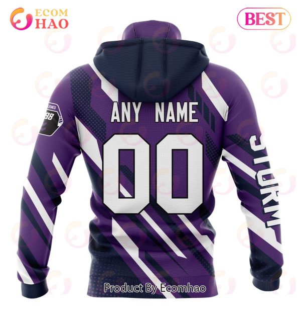 NRL Melbourne Storm Special MotoCross Concept 3D Hoodie
