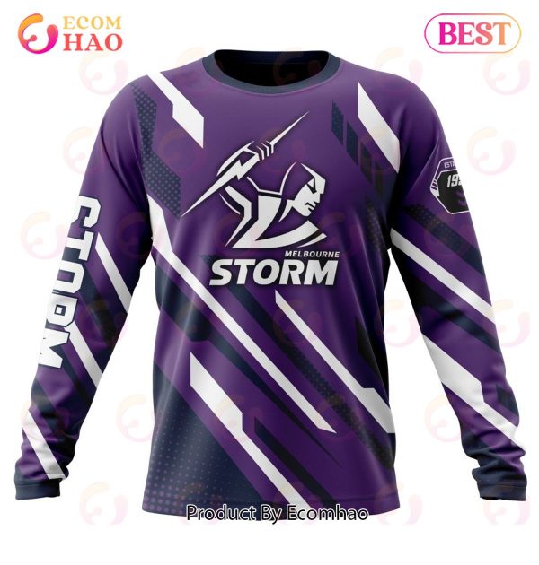 NRL Melbourne Storm Special MotoCross Concept 3D Hoodie