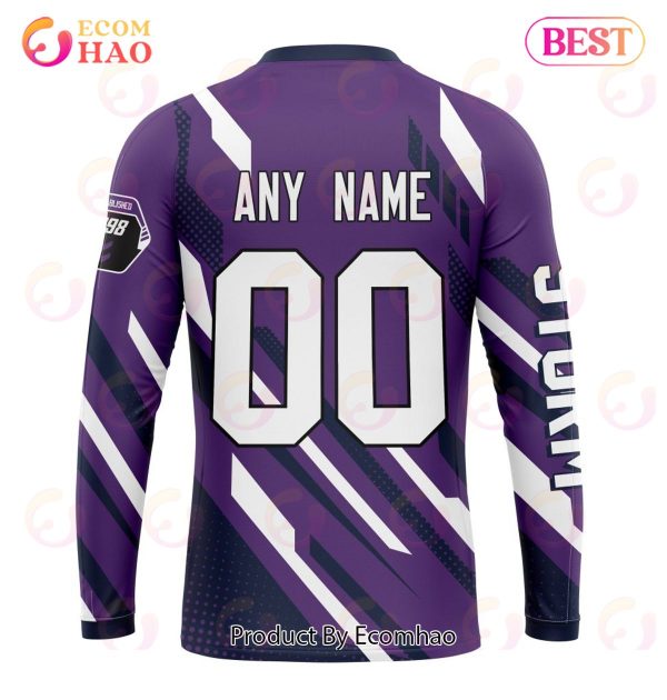NRL Melbourne Storm Special MotoCross Concept 3D Hoodie