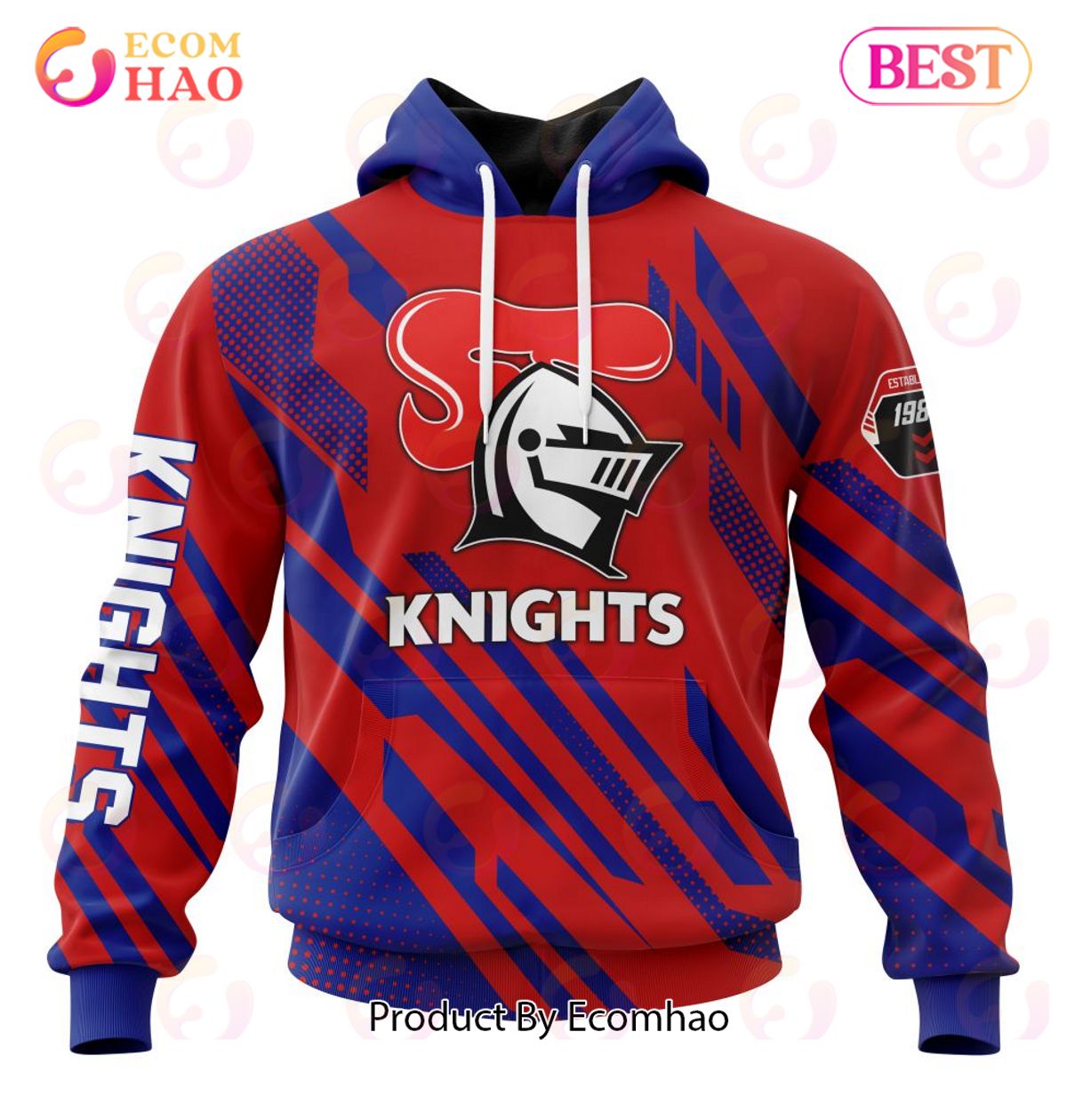 NRL Newcastle Knights Special MotoCross Concept 3D Hoodie