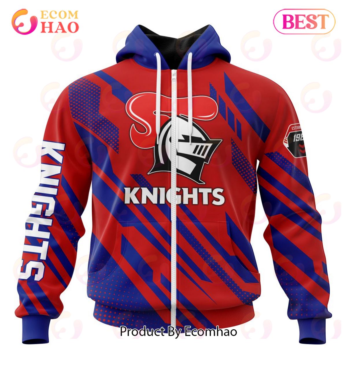 NRL Newcastle Knights Special MotoCross Concept 3D Hoodie