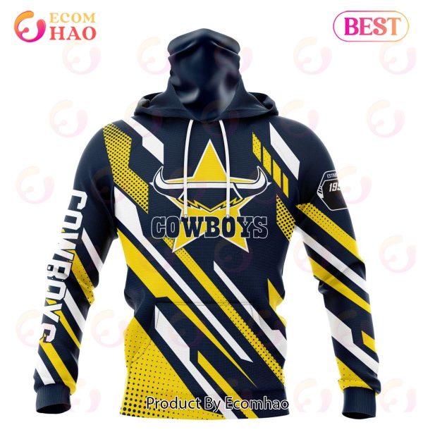 NRL North Queensland Cowboys Special MotoCross Concept 3D Hoodie