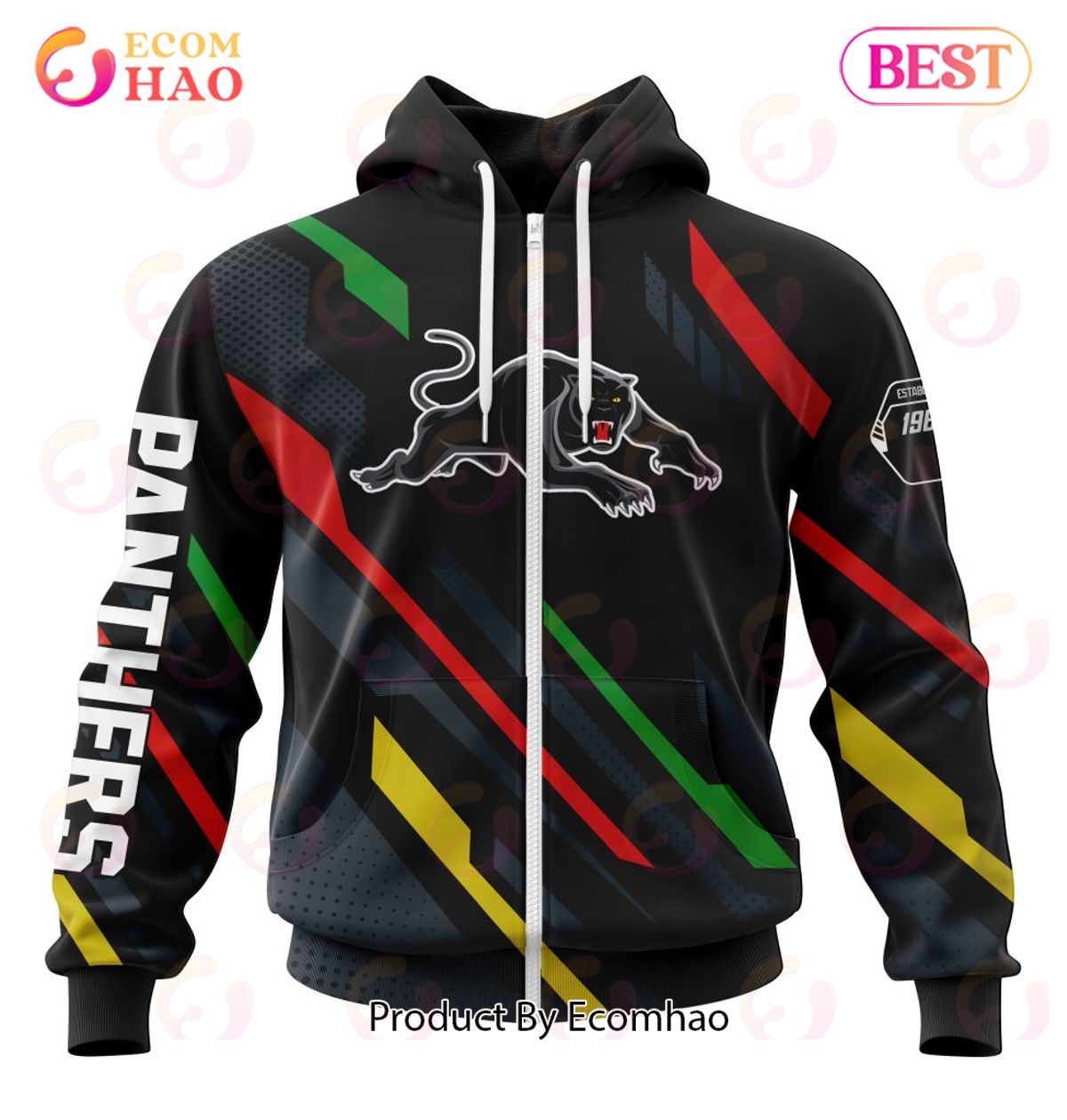 NRL Penrith Panthers Special MotoCross Concept 3D Hoodie