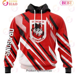 NRL St. George Illawarra Dragons Special MotoCross Concept 3D Hoodie