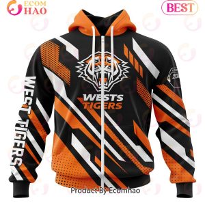 NRL Wests Tigers Special MotoCross Concept 3D Hoodie