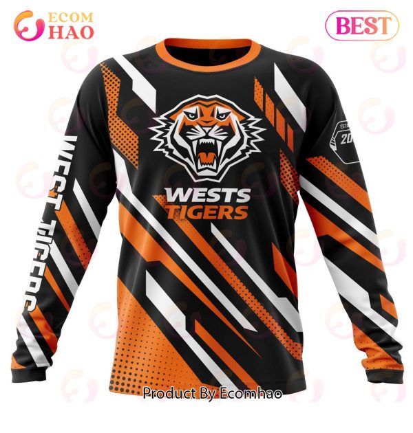 NRL Wests Tigers Special MotoCross Concept 3D Hoodie