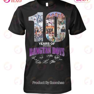 10 Years Of 2013 – 2023 Bangtan Boys Signature T-Shirt