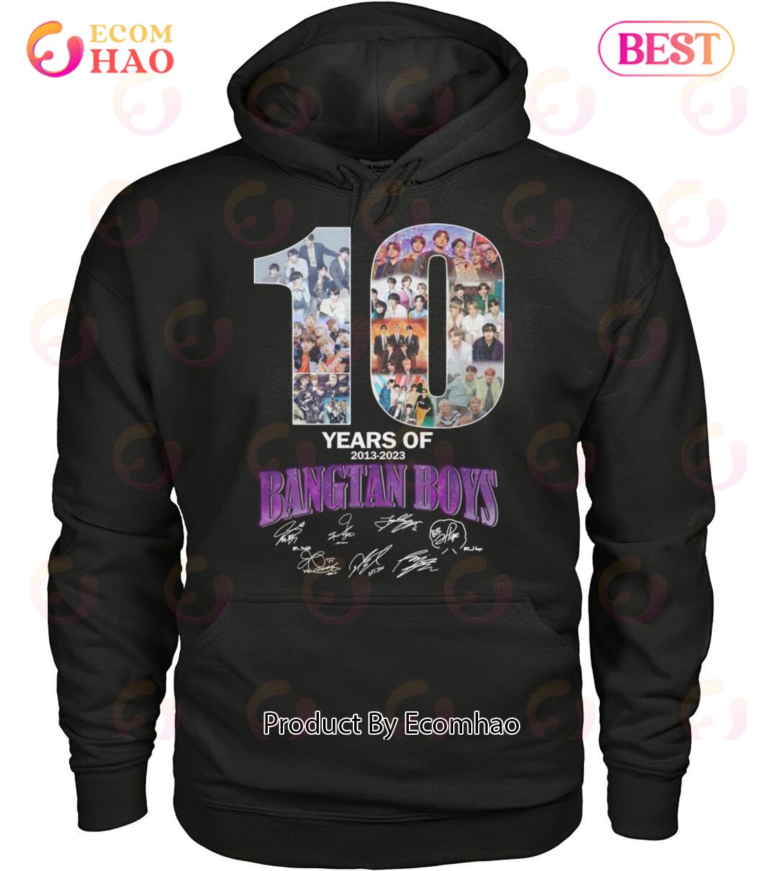 10 Years Of 2013 – 2023 Bangtan Boys Signature T-Shirt