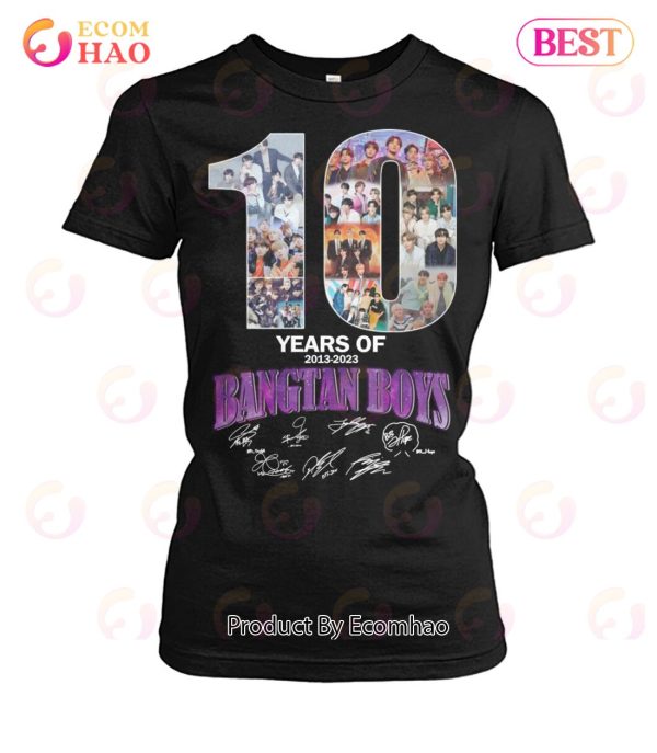 10 Years Of 2013 – 2023 Bangtan Boys Signature T-Shirt