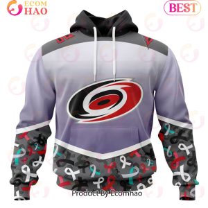 NHL Carolina Hurricanes Specialized Sport Fights Again All Cancer 3D Hoodie