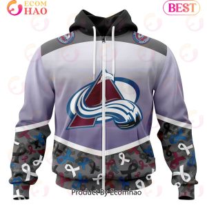 NHL Colorado Avalanche Specialized Sport Fights Again All Cancer 3D Hoodie