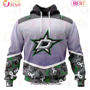 NHL Dallas Stars Specialized Sport Fights Again All Cancer 3D Hoodie